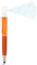 smrter Bactilla - 3in1 Kugelschreiber und Touchpen mit Sprühfunktion für Desinfektionsmittel - das ideale Hygiene-Tool (Orange, 5 Stück)