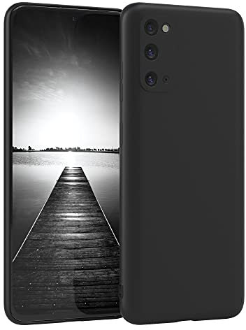 EAZY CASE - Silikonhülle für Samsung Galaxy S20 Hülle Silikon Case Schwarz stoßfeste Handyhülle Galaxy S20 Schutzhülle mit Kameraschutz Dünn Premium Schutz Cover TPU Phone Bumper in Schwarz Matt