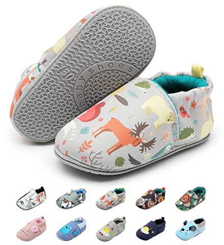 YloveM Krabbelschuhe Baby Laufschuhe Jungen Mädchen Babyschuhe Mit Weicher Sohle für Kleinkinder Schuhe Neugeborene rutschfeste Babyhausschuh