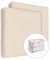 2X Jersey 100% Baumwolle Spannbetttuch für 95x65cm Baby Reise Kinderbett Matratze (Cremefarben)