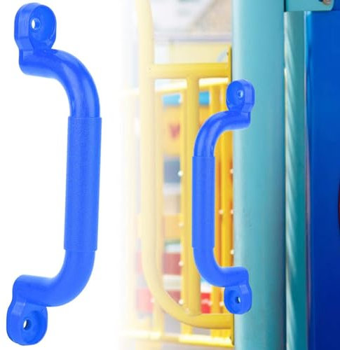Agatige Maniglie di Sicurezza per Parco Giochi, 2 impugnature di Sicurezza per Bambini da Esterno per Interni per Set da Gioco, Struttura per Arrampicata, casetta sull'albero(Blu)