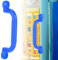 Agatige Maniglie di Sicurezza per Parco Giochi, 2 impugnature di Sicurezza per Bambini da Esterno per Interni per Set da Gioco, Struttura per Arrampicata, casetta sull'albero(Blu)