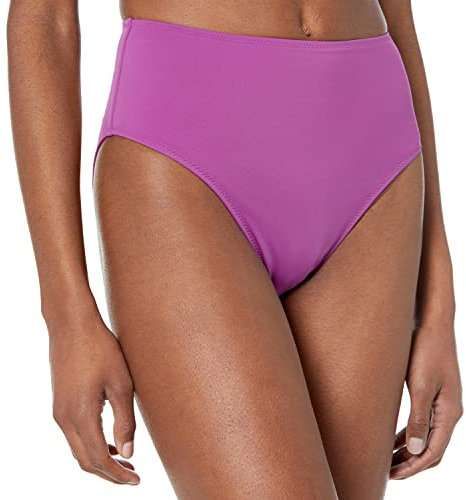 Amazon Essentials Slip Bikini a Vita Alta SGAMBATO Donna, Viola, 42