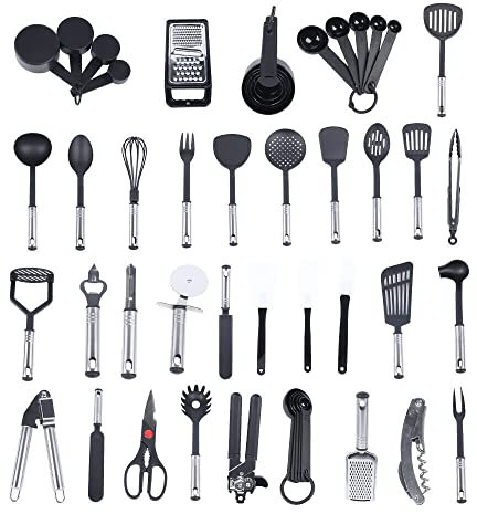 Juego de 40 utensilios de cocina de silicona