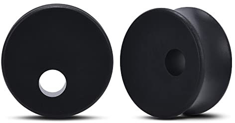 COOEAR 1 Paar Messgeräte für Ohr Holz Sattel Plugs und Tunnel Herz Logo Ohrringe Expander Stretcher.