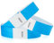 WristCo Tyvek-Armbänder, Bändchen, unnummeriert, 1,9 cm, Neonblau, 300 Stück