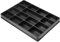 TOOLCRAFT Einlegeboden | Werkzeugwagen Zubehör | Fachbox 15 Fächer | Werkzeugwagen | Werkzeugsortiment Box | Schwarz | Material: PS | Maße: 557 x 390 x 51 mm | Lager-Regal für Werkstatt