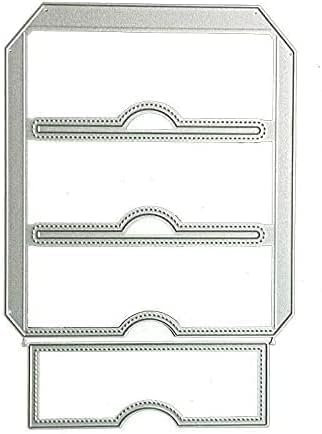 Layer Pocket Metall Stanzformen für Kartenherstellung, Stanzschablonen für DIY Scrapbooking Fotoalbum Papier Dekorative Handwerk für Grußkarten Einladung Deko Geburtstagsgeschenk
