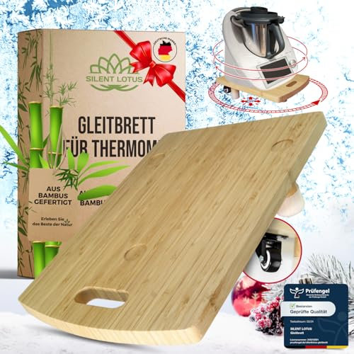 Silent Lotus ® Premium-Gleitbrett aus Bambus für den Thermomix: Nachhaltige Eleganz für ihre Küche