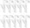 Annyswit 10 Pezzi Ganci per Termoarredo Bagni Ganci Asciugamani Termoarredo Accappatoio Appendini Asciugamani Bagni Bianco Plastica Salvaspazio Radiatore Standard Gancio Scaldasalviette