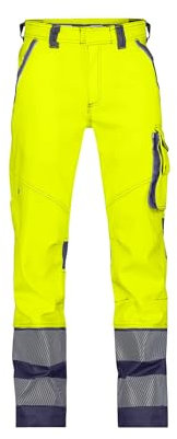 DASSY® Minnesota Stretch-Warnschutzbundhose - maat 64 - NEONGELB/DUNKELBLAU