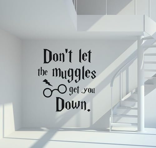 Wandtattoo Harry P. - Dont let the muggles get you down Größe XL - ca. 120cm x 110cm