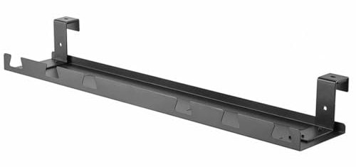 Electraline 71730 Kabelhalter unter dem Schreibtisch, Tablett 590 x 131 x 74 mm für elektrische Kabelmanagement, Kabel-Organizer, Schreibtisch-Kabelkanal, Kabelführung, Kabelmanagement, ideal für