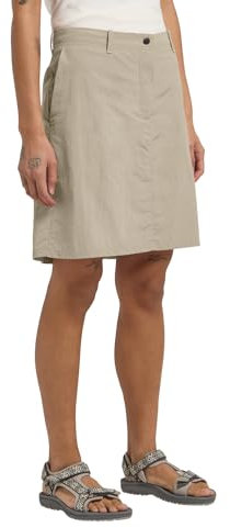Jack Wolfskin Tihama Skort W Jupe-Short, Stone, 38 Femmes
