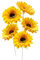 5PCS Sunflower Outdoor Garden Decoration, Sunflower for Courtyard Decoration, Decorative Flowers, Lawn Stakes, Suitable for Indoor and Outdoor Lawn Terrace Porch Flower Bed Channel Cemetery Decoration