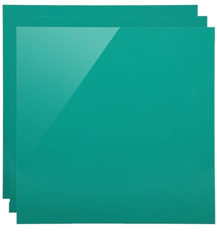 SCULPFUN Lot de 3 plaques acryliques opaques vert lac pour gravure laser - 30 x 30 cm - Personnalisables - Pour la décoration de la maison et du bureau - Épaisseur : 3 mm