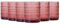 TRESV Set de 6 Vasos Colores o Transparente, Vaso de Cristal agua de 350 ml, Vaso de Agua y Bebidas, Aptos para Lavavajillas (Rosa)