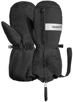 Reusch Moritz Mitten - Manoplas cálidas, Resistentes al Viento y Transpirables, Guantes de Invierno para bebés, niños y niñas con práctico Cierre de Cremallera