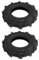 4.00-8 Tubeless Tire Set 4PR Rubber Garden Tractor Tiller Trencher Snow Blower for Outdoor Work