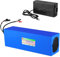 JHKJ 60-Volt-Lithium-Ionen-Akku, 60 V, 12 Ah, Lithium-Akku, 60 V, wiederaufladbarer Akku, 60 V Lithium-Akkus mit Ladegerät für Motorkit unter 750 W,Anderson 60v12ah