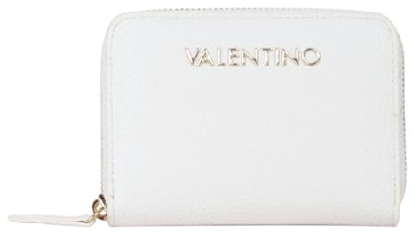 VALENTINO Alexia Zip Around Wallet Bianco/Cuoio