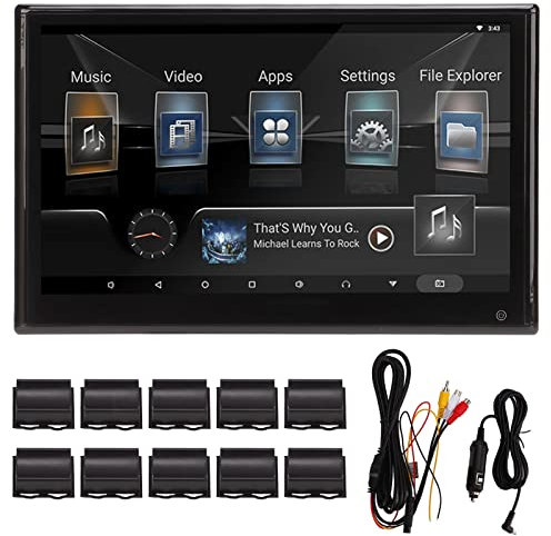 Brilluxa 13.3in Universal Car Headrest Mount Monitor Rear Seat Entertainment Systems 2GB 32GB for Android 9.0 Car Headrest Video Player Car TV Headrest Multimedia Tablet