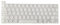Kznifmk Silicone Keyboard Film Protective Cover Portable Long Nails Typing Keyboard Protect Silicone Easy Typing B