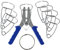 LOVIVER Miter Spring Clamps Pliers Clips Miter Joints Clamps 8 Spring Clamps Kit for Assembling Frame Wooden Composite Miter Corners