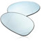 Anlseiod Spiegelglas für BMW 1er E81 E87 E88 E82 3er E46 E90 E91 E92 E93 Beheizbar Außenspiegel Asphärisch Ersatzspiegel Blau Seitenspiegel 51167145268 51167145267(Link Recht)