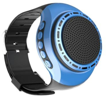 Vocdikficy USB-Aufladbarer Fahrrad-Audio-Tragbarer Armband-Lautsprecher mit Cooler Beleuchtung, Bluetooth-Kompatibel, Sportmusik und FM-Radio.