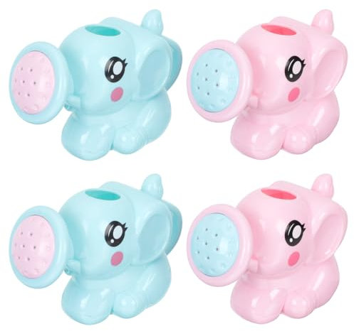 SUPVOX 4 Piezas Juguete Botella de Agua Bath Juguetes Juguete para baño para pequeños regadera de Elefante bebé regadera para regadera de baño Bebe regadera regadera AbS