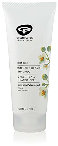 Green People Intensiv-Reparatur-Shampoo - Für gefärbtes, geschädigtes Haar - Silikon- & SLS-frei, Natürlich, Bio & Vegan, 200ml