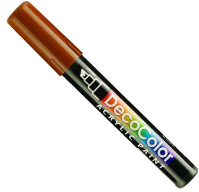 Uchida 315-C-6 Marvy Deco Color Chisel Tip Acrylic Paint Marker, Brown