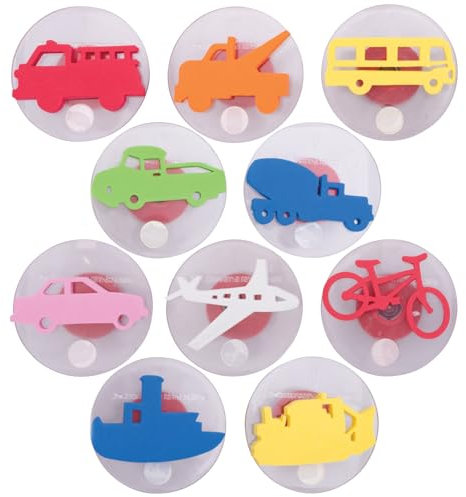 READY 2 LEARN Riesenstempel - Transportfahrzeuge - Set 1-10er Set - Leicht zu haltende Schaumstoffstempel für Kinder - Kunst- und Bastelstempel für Displays, Plakate, Schilder und DIY-Projekte