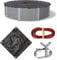 Blue Wave 12-ft x 20-ft Oval Rugged Mesh Above Ground Pool Winter Cover