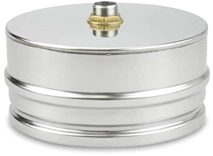 ICS Edelstahlschornstein 1i - Ø 150 mm Kondensatschale mit Ablauf für Zwischenstütze