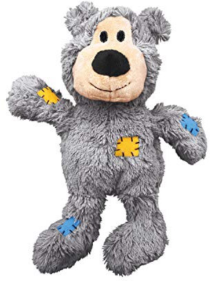KONG – Wild Knots Bear – Innere Geknotete Seile und Minimale Füllung für Weniger Unordnung (Farbvar.) – Für Extra Kleine Hunde