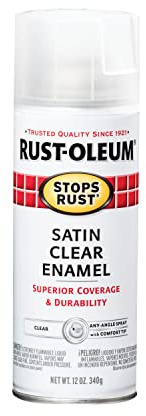Rust-Oleum 285092 Stops Rust Spray Paint, 12 oz, Satin Clear