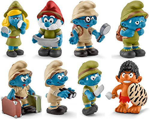 Schleich Dschungel Schlümpfe 8er Set - 20776 20777 20778 20779 20780 20781 20782 20783