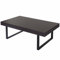 Couchtisch Kos T576, Wohnzimmertisch 40x110x60cm MVG-Zertifiziert - Wenge, dunkle Metall-Füße