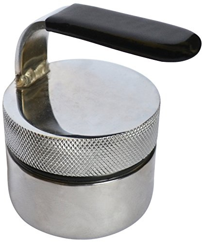 AQF Ice Eye Iron Enswell No-swell Boxing Eye Swell Stop Tool MMA Muay Thai | Cutman Tool, Solid Stainless Steel Tool, 5.5 cm Diameter, 3.5 cm Thick, For Head & Cheek Swell, Reduces Eye & Facial Swelling