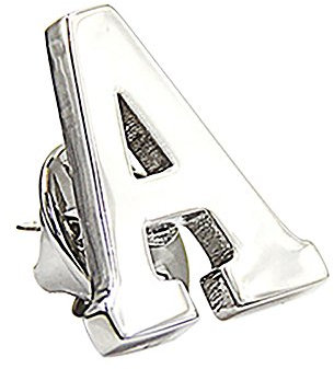 Opromo 1 Stück Buchstaben Brief Broschen Pins Anstecknadel Monogramm Alphabet Abzeichen