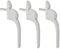 3er Set Fenstergriff Mit Druckknopf Balkontürgriff Kindersicherung Sicherheitsfenstergriff Aluminium Fenster Griff Weiß