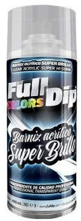 Fulldip - Esmalte acrílico (400 ml, acabado brillante, transparente)