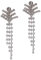 Idin Jewellery Ohrclips Kristall Quaste Brautschmuck