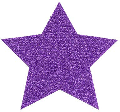Primaflor - Ideen in Textil Tisch Platzset Weihnachtstischdekoration Glimmer Stern - Lila, 29,5 cm, Untersetzer, Platzdeckchen