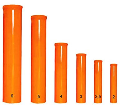 h2i Mortier en fibre de verre à renfort de verre - Calcul : 2 x 2,5 x 3 x 4 x 5 x 6 (calibre 5).