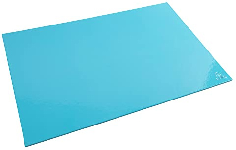 Exacompta 60162D Schreibunterlage Aquarel aus extra starkem Karton, perfekt für Büro und Homeoffice, Pastellfarbe Blau 58,5x38,5x0,5 cm Schreibtischunterlage kompatibel mit optische- und Lasermaus