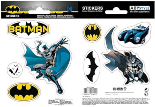 ABYstyle - DC Comics Aufkleber, 16 x 11 cm, Batman und Logo