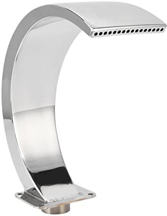 Pool-Wasserfall-Überlauf, Bogenhaken-Wasserbrunnen, 16-Loch-Edelstahl-Schwimmbecken-Wasserfall-Brunnen-Pool-Wasserspiel, Wasserüberlauf Im Freien für Gartenterrasse, G1-Innengewinde